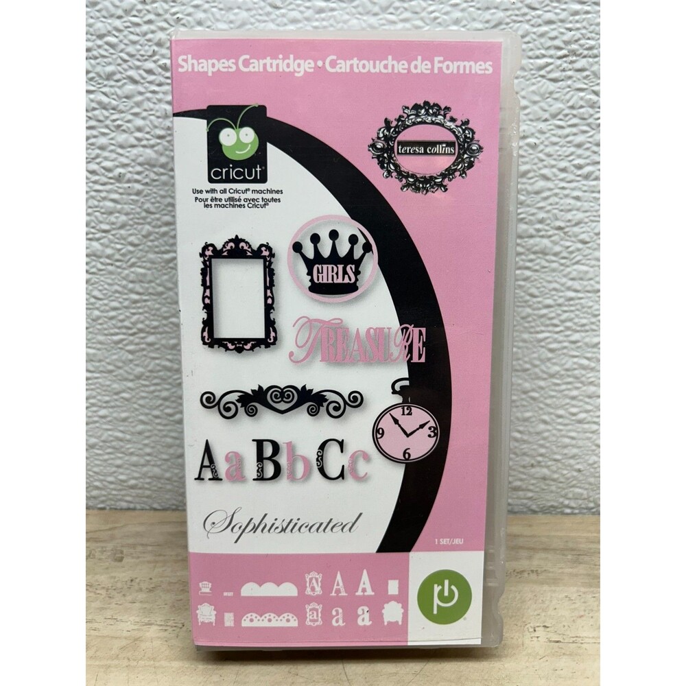 2011 Cricut Sophisticated Basic Fondations Font Provo Craft Shapes Cartridge Set